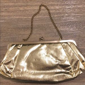 Evening gold purse